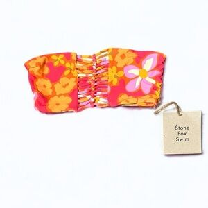 🌻NEW w.tags REVOLVE Stone Fox Swim Lei Lei Inez Bikini Top Size XS